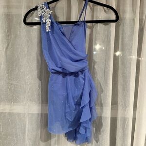 Weissman periwinkle Blue costume with Sparkling Accents